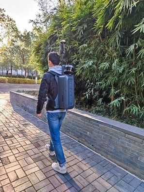 LiDAR HiSLAM ряда 120m для вышеуказанного подземного космоса интегрировал составлять карту